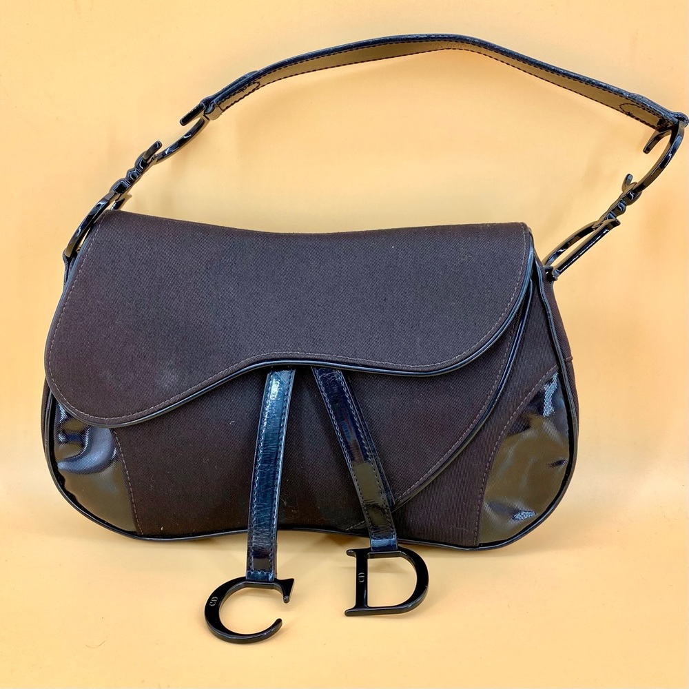 ✈️Sold!Christian Dior Vintage Double Saddle Bag - Picture 6 of 13
